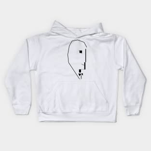 Mr. simplicity - half heart - waiting for the other half Kids Hoodie